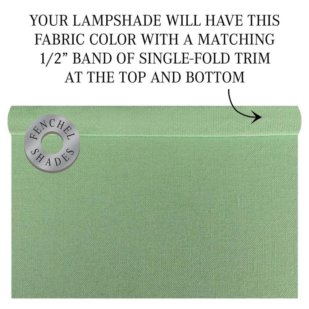 11 in. Top Diameter x 17 in. Bottom Diameter x 13 in. Slant Linen Celadon Empire Lamp Shade by FenchelShades.com 7 11 in. Top Diameter x 17 in. Bottom Diameter x 13 in. Slant Linen Celadon Empire Lamp Shade by FenchelShades.com - Image 5