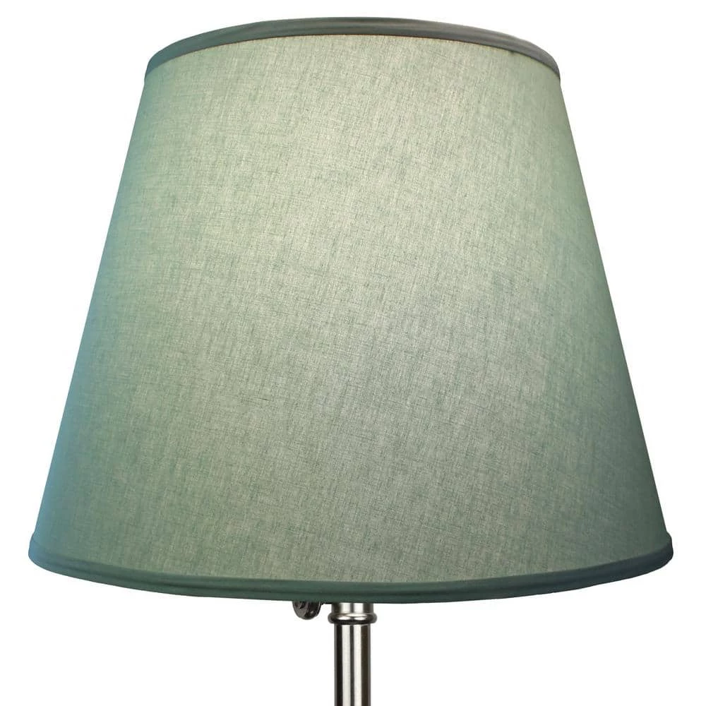 11 in. Top Diameter x 17 in. Bottom Diameter x 13 in. Slant Linen Celadon Empire Lamp Shade by FenchelShades.com 5 11 in. Top Diameter x 17 in. Bottom Diameter x 13 in. Slant Linen Celadon Empire Lamp Shade by FenchelShades.com - Image 3