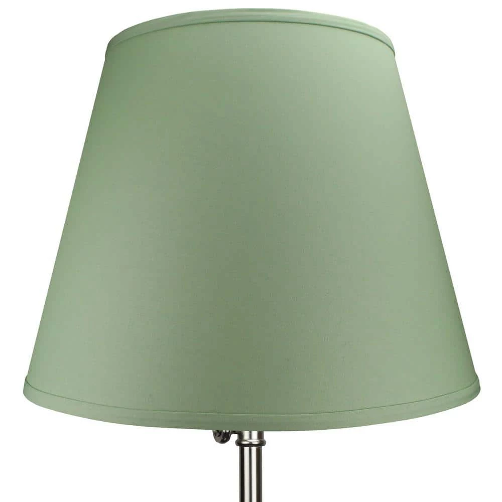 11 in. Top Diameter x 17 in. Bottom Diameter x 13 in. Slant Linen Celadon Empire Lamp Shade by FenchelShades.com 4 11 in. Top Diameter x 17 in. Bottom Diameter x 13 in. Slant Linen Celadon Empire Lamp Shade by FenchelShades.com - Image 2