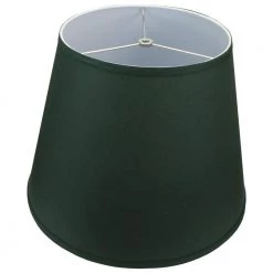 11 in. Top Diameter x 17 in. Bottom Diameter x 13 in. Slant Linen Hunter Green Empire Lamp Shade by FenchelShades.com