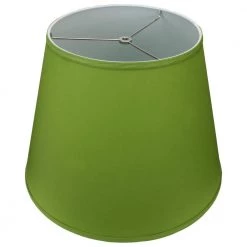 11 in. Top Diameter x 17 in. Bottom Diameter x 13 in. Slant Linen Peridot Empire Lamp Shade by FenchelShades.com