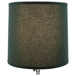 12 in. Top Diameter x 13 in. Bottom Diameter x 12 in. Linen Hunter Green Slant Empire Lamp Shade by FenchelShades.com -AMAX LIGHTING Shop green nickel fenchelshades com lamp shades 12 13 12 w l hun 4f 1000