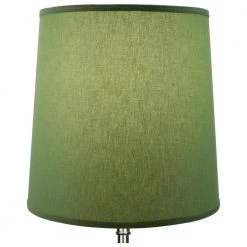 Fenchel Shades 13 in. Top Diameter x 15 in. Bottom Diameter x 15 in. Slant, Empire Lamp Shade - Linen Celadon by FenchelShades.com -AMAX LIGHTING Shop green nickel fenchelshades com lamp shades 13 15 15 w l cel 4f 1000