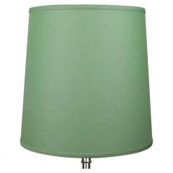 Fenchel Shades 13 in. Top Diameter x 15 in. Bottom Diameter x 15 in. Slant, Empire Lamp Shade - Linen Celadon by FenchelShades.com -AMAX LIGHTING Shop green nickel fenchelshades com lamp shades 13 15 15 w l cel c3 1000