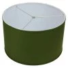 18 in. Top Diameter x 18 in. Bottom Diameter x 11 in. H Linen Avocado Drum Lamp Shade by FenchelShades.com -AMAX LIGHTING Shop green nickel fenchelshades com lamp shades 18 18 11 w l avo 64 1000