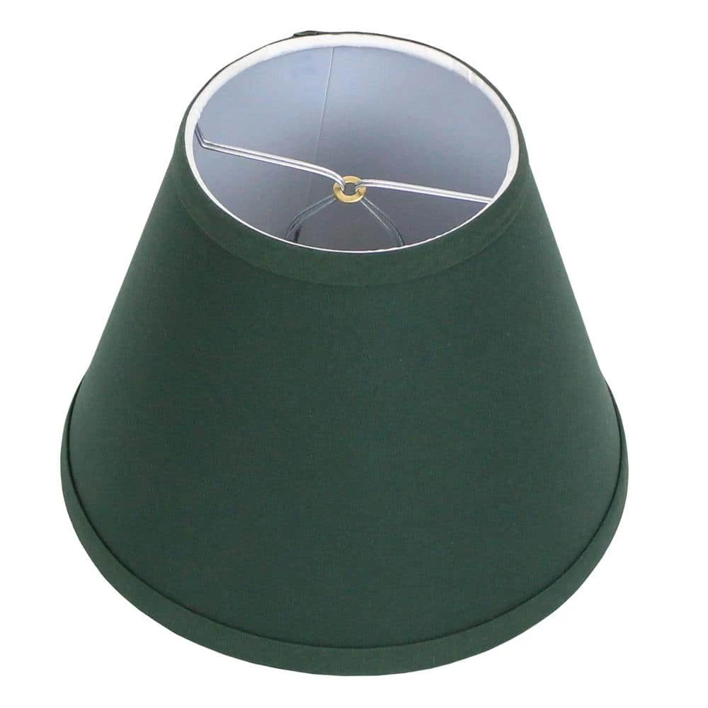 Fenchel Shades 5 in. Top Diameter x 9 in. Bottom Diameter x 7 in. Slant, Empire Lamp Shade - Linen Hunter Green by FenchelShades.com 3 Fenchel Shades 5 in. Top Diameter x 9 in. Bottom Diameter x 7 in. Slant, Empire Lamp Shade - Linen Hunter Green by FenchelShades.com