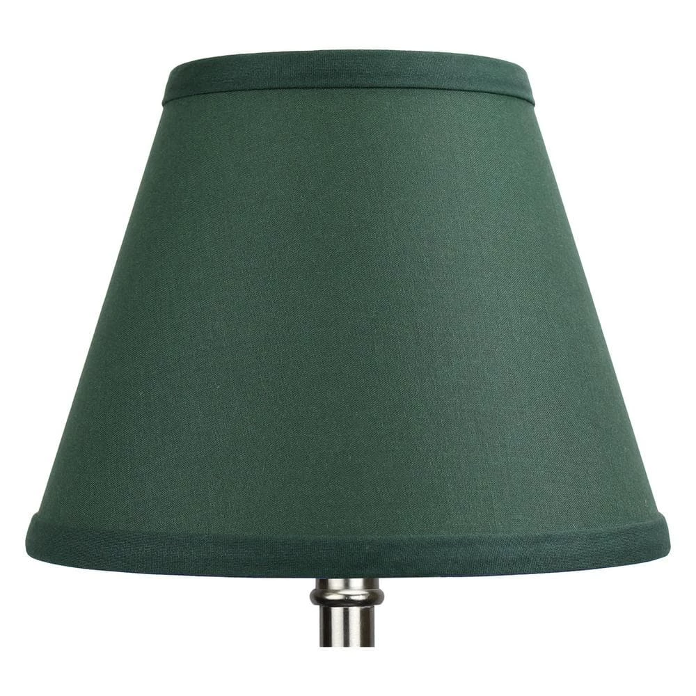 Fenchel Shades 5 in. Top Diameter x 9 in. Bottom Diameter x 7 in. Slant, Empire Lamp Shade - Linen Hunter Green by FenchelShades.com 4 Fenchel Shades 5 in. Top Diameter x 9 in. Bottom Diameter x 7 in. Slant, Empire Lamp Shade - Linen Hunter Green by FenchelShades.com - Image 2