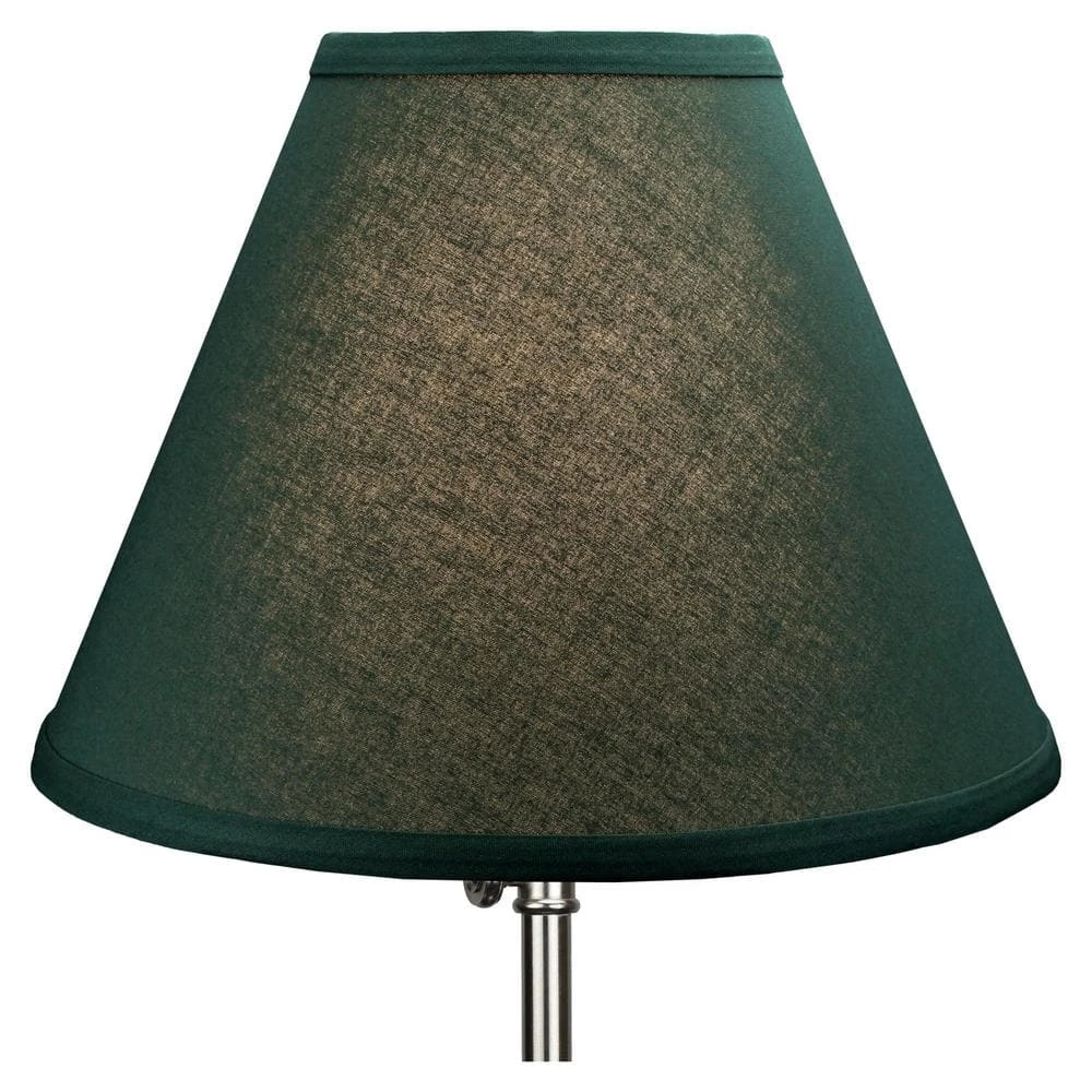 Fenchel Shades 12 in. Width x 8.25 in. Height Hunter Green/Nickel Finish Empire Lamp Shade by FenchelShades.com 5 Fenchel Shades 12 in. Width x 8.25 in. Height Hunter Green/Nickel Finish Empire Lamp Shade by FenchelShades.com - Image 3