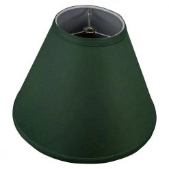 Fenchel Shades 12 in. Width x 8.25 in. Height Hunter Green/Nickel Finish Empire Lamp Shade by FenchelShades.com