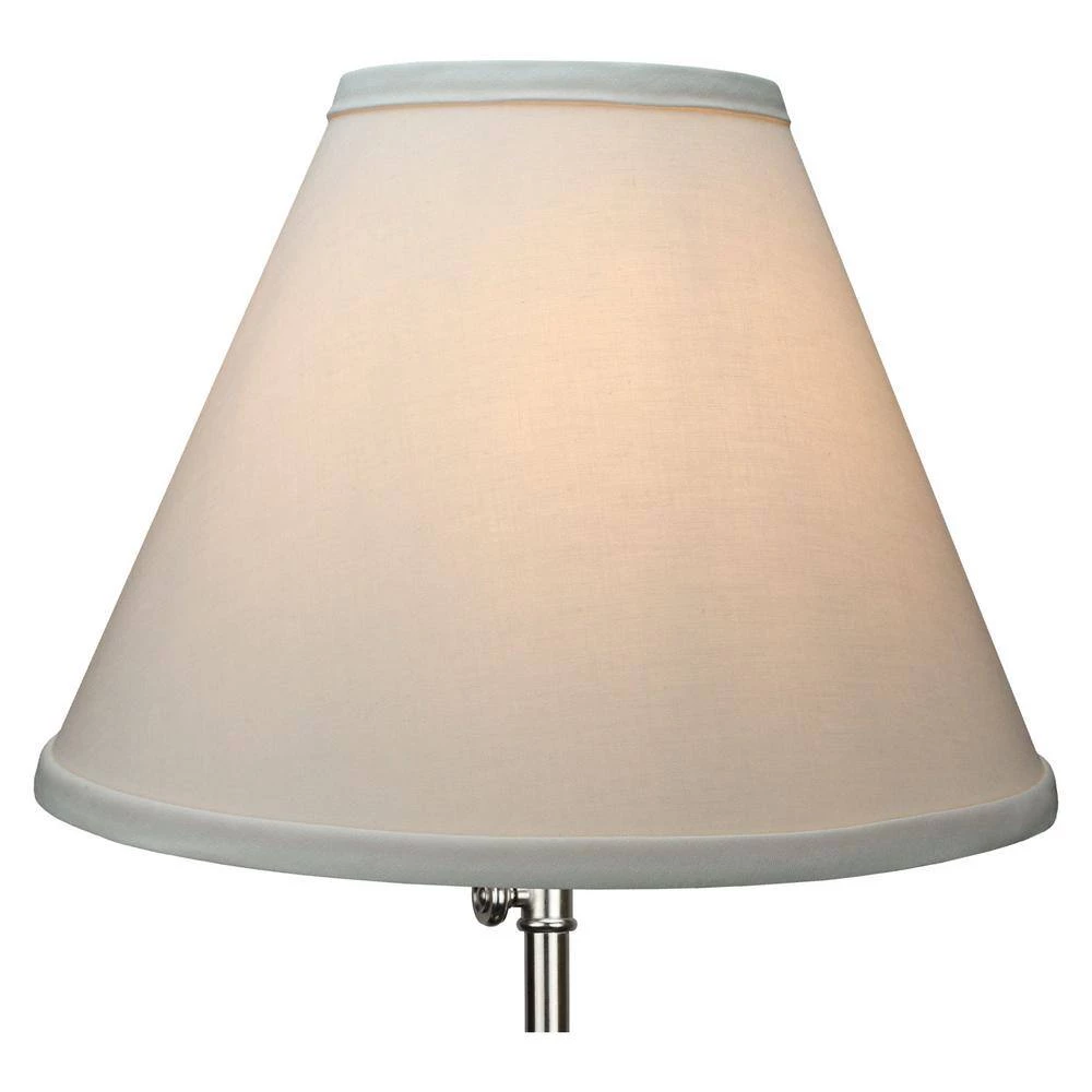 Fenchel Shades 12 in. Width x 8.25 in. Height Ivory/Nickel Finish Empire Lamp Shade by FenchelShades.com 5 Fenchel Shades 12 in. Width x 8.25 in. Height Ivory/Nickel Finish Empire Lamp Shade by FenchelShades.com - Image 3