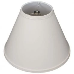 Fenchel Shades 12 in. Width x 8.25 in. Height Ivory/Nickel Finish Empire Lamp Shade by FenchelShades.com