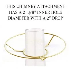 Fenchel Shades 12 in. Width x 7.25 in. Height Natural Burlap/Brass Chimney Empire Lamp Shade by FenchelShades.com -AMAX LIGHTING Shop natural burlap brass chimney attachment fenchelshades com lamp shades 5 12 8 c2br b nat 1f 1000