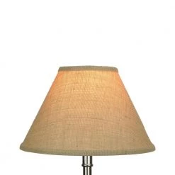 Fenchel Shades 12 in. Width x 7.25 in. Height Natural Burlap/Brass Chimney Empire Lamp Shade by FenchelShades.com -AMAX LIGHTING Shop natural burlap brass chimney attachment fenchelshades com lamp shades 5 12 8 c2br b nat 4f 1000