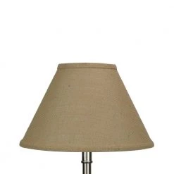 Fenchel Shades 12 in. Width x 7.25 in. Height Natural Burlap/Brass Chimney Empire Lamp Shade by FenchelShades.com -AMAX LIGHTING Shop natural burlap brass chimney attachment fenchelshades com lamp shades 5 12 8 c2br b nat c3 1000