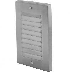 1-Light Nickel Vertical LED Deck Step Light by AMAX LIGHTING