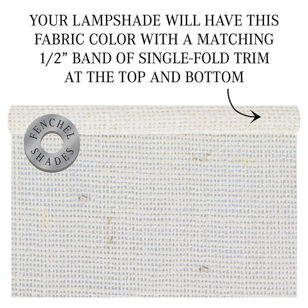 12 in. Top Diameter x 12 in. Bottom Diameter x 14 in. H Drum Burlap Off White Lamp Shade by FenchelShades.com 7 12 in. Top Diameter x 12 in. Bottom Diameter x 14 in. H Drum Burlap Off White Lamp Shade by FenchelShades.com - Image 5