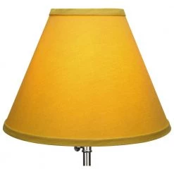 Fenchel Shades 12 in. Width x 8.25 in. Height Curry/Nickel Finish Empire Lamp Shade by FenchelShades.com -AMAX LIGHTING Shop nickel fenchelshades com lamp shades 5 12 9 w l cur 4f 1000