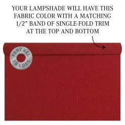 Fenchel Shades 12 in. Width x 8.25 in. Height Rich Red/Nickel Finish Empire Lamp Shade by FenchelShades.com 11 Fenchel Shades 12 in. Width x 8.25 in. Height Rich Red/Nickel Finish Empire Lamp Shade by FenchelShades.com -AMAX LIGHTING Shop nickel fenchelshades com lamp shades 5 12 9 w l ric 44 1000