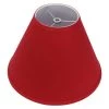 Fenchel Shades 12 in. Width x 8.25 in. Height Rich Red/Nickel Finish Empire Lamp Shade by FenchelShades.com -AMAX LIGHTING Shop nickel fenchelshades com lamp shades 5 12 9 w l ric 64 1000