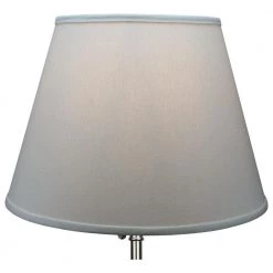 11 in. Top Diameter x 18 in. Bottom Diameter x 13 in. Slant Linen Cream Empire Lamp Shade by FenchelShades.com -AMAX LIGHTING Shop off white brass fenchelshades com lamp shades 11 18 13 wbr l cre 4f 1000