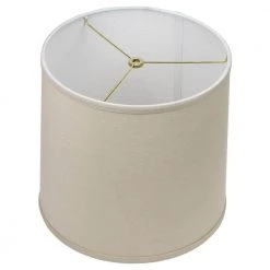12 in. Top Diameter x 13 in. Bottom Diameter x 12 in. Slant Designer Linen Natural Empire Lamp Shade by FenchelShades.com