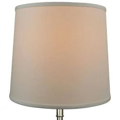 14 in. Top Diameter x 16 in. Bottom Diameter x 14 in. Slant Linen Ivory Empire Lamp Shade by FenchelShades.com -AMAX LIGHTING Shop off white brass fenchelshades com lamp shades 14 16 14 wbr l ivo 4f 1000