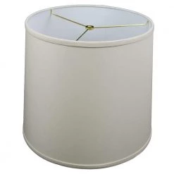 14 in. Top Diameter x 16 in. Bottom Diameter x 14 in. Slant Linen Ivory Empire Lamp Shade by FenchelShades.com