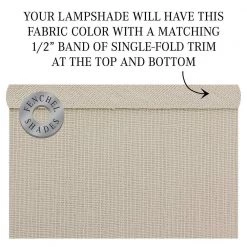 18 in. Top Diameter x 18 in. Bottom Diameter x 11 in. H Designer Linen Natural Drum Lamp Shade by FenchelShades.com -AMAX LIGHTING Shop off white brass fenchelshades com lamp shades 18 18 11 wbr dl nat 44 1000