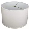 18 in. Top Diameter x 18 in. Bottom Diameter x 12 in. H Linen Cream Drum Lamp Shade by FenchelShades.com