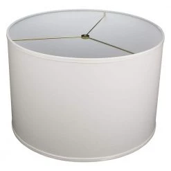 18 in. Top Diameter x 18 in. Bottom Diameter x 12 in. H Linen Cream Drum Lamp Shade by FenchelShades.com