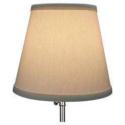 Fenchel Shades 5 in. Top Diameter x 8 in. Bottom Diameter x 7 in. Slant Empire Lamp Shade - Linen Cream by FenchelShades.com 9 Fenchel Shades 5 in. Top Diameter x 8 in. Bottom Diameter x 7 in. Slant Empire Lamp Shade - Linen Cream by FenchelShades.com -AMAX LIGHTING Shop off white brass fenchelshades com lamp shades 5 8 7 bbr l cre 4f 1000