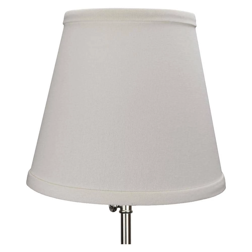 Fenchel Shades 5 in. Top Diameter x 8 in. Bottom Diameter x 7 in. Slant Empire Lamp Shade - Linen Cream by FenchelShades.com 4 Fenchel Shades 5 in. Top Diameter x 8 in. Bottom Diameter x 7 in. Slant Empire Lamp Shade - Linen Cream by FenchelShades.com - Image 2