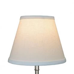 Fenchel Shades 5 in. Top Diameter x 9 in. Bottom Diameter x 7 in. Slant, Empire Lamp Shade - Designer Linen Off White by FenchelShades.com 9 Fenchel Shades 5 in. Top Diameter x 9 in. Bottom Diameter x 7 in. Slant, Empire Lamp Shade - Designer Linen Off White by FenchelShades.com -AMAX LIGHTING Shop off white brass fenchelshades com lamp shades 5 9 7 bbr dl off 4f 1000