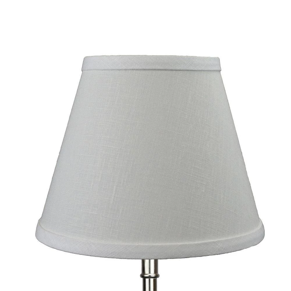 Fenchel Shades 5 in. Top Diameter x 9 in. Bottom Diameter x 7 in. Slant, Empire Lamp Shade - Designer Linen Off White by FenchelShades.com 4 Fenchel Shades 5 in. Top Diameter x 9 in. Bottom Diameter x 7 in. Slant, Empire Lamp Shade - Designer Linen Off White by FenchelShades.com - Image 2
