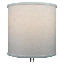 10 in. Top Diameter x 10 in. H x 10 in. Bottom Diameter Designer Linen Off White Drum Lamp Shade by FenchelShades.com -AMAX LIGHTING Shop off white nickel fenchelshades com lamp shades 10 10 10 w dl off 4f 1000