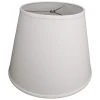 11 in. Top Diameter x 17 in. Bottom Diameter x 13 in. Slant Linen Cream Empire Lamp Shade by FenchelShades.com -AMAX LIGHTING Shop off white nickel fenchelshades com lamp shades 11 17 13 w l cre 64 1000