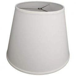11 in. Top Diameter x 17 in. Bottom Diameter x 13 in. Slant Linen Cream Empire Lamp Shade by FenchelShades.com