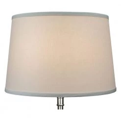 Fenchel Shades 13 in. Top Diameter x 15 in. Bottom Diameter x 10 in. Slant, Empire Lamp Shade - Linen Ivory by FenchelShades.com -AMAX LIGHTING Shop off white nickel fenchelshades com lamp shades 13 15 10 w l ivo 4f 1000