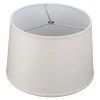 Fenchel Shades 13 in. Top Diameter x 15 in. Bottom Diameter x 10 in. Slant, Empire Lamp Shade - Linen Ivory by FenchelShades.com