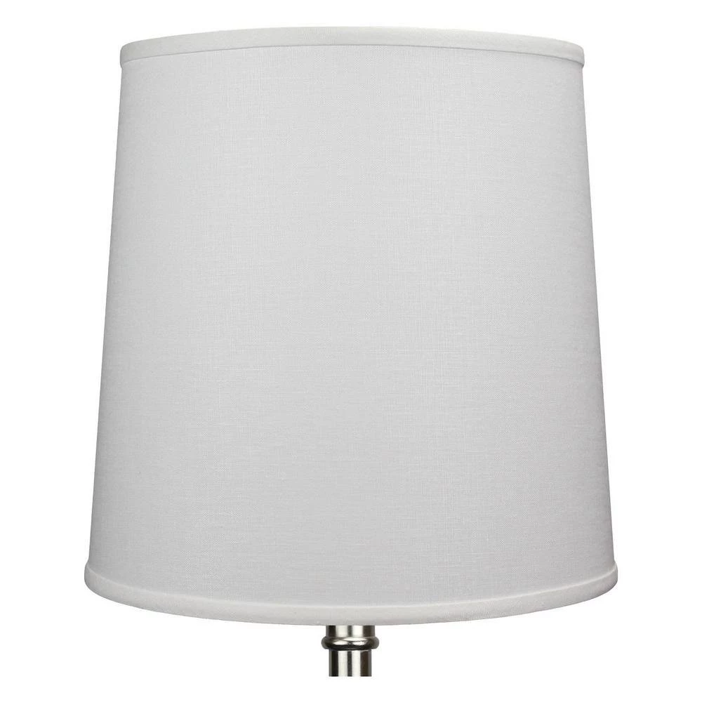 Fenchel Shades 13 in. Top Diameter x 15 in. Bottom Diameter x 15 in. Slant Empire Lamp Shade - Designer Linen Off White by FenchelShades.com 4 Fenchel Shades 13 in. Top Diameter x 15 in. Bottom Diameter x 15 in. Slant Empire Lamp Shade - Designer Linen Off White by FenchelShades.com - Image 2