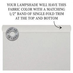 Fenchel Shades 13 in. Top Diameter x 15 in. Bottom Diameter x 17 in. Slant, Linen Snow Empire Lamp Shade by FenchelShades.com -AMAX LIGHTING Shop off white nickel fenchelshades com lamp shades 13 15 17 w l sno 44 1000