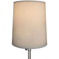 Fenchel Shades 13 in. Top Diameter x 15 in. Bottom Diameter x 17 in. Slant, Linen Snow Empire Lamp Shade by FenchelShades.com -AMAX LIGHTING Shop off white nickel fenchelshades com lamp shades 13 15 17 w l sno 4f 1000