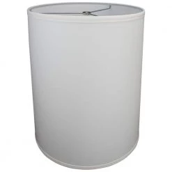 Fenchel Shades 13 in. Top Diameter x 15 in. Bottom Diameter x 17 in. Slant, Linen Snow Empire Lamp Shade by FenchelShades.com