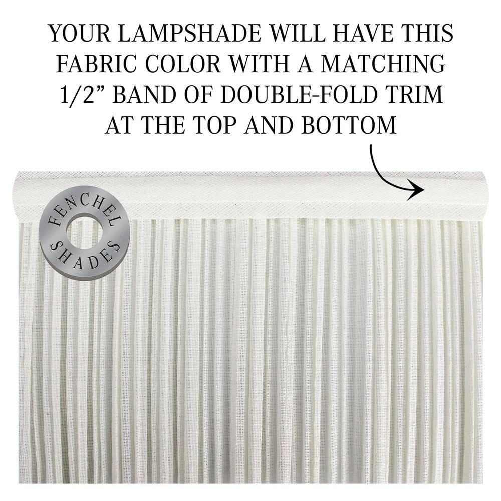 Fenchel Shades 13 in. Top Diameter x 15 in. Bottom Diameter x 17 in. Slant, Pleated Mushroom Cream Empire Lamp Shade by FenchelShades.com 7 Fenchel Shades 13 in. Top Diameter x 15 in. Bottom Diameter x 17 in. Slant, Pleated Mushroom Cream Empire Lamp Shade by FenchelShades.com - Image 5
