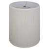 Fenchel Shades 13 in. Top Diameter x 15 in. Bottom Diameter x 17 in. Slant, Pleated Mushroom Cream Empire Lamp Shade by FenchelShades.com