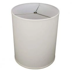 14 in. Top Diameter x 14 in. Bottom Diameter x 18 in. Height Linen Cream Drum Lamp Shade by FenchelShades.com