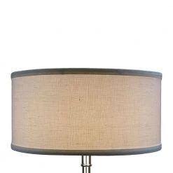 Fenchel Shades 14 in. Top Diameter x 14 in. Bottom Diameter x 7 in. Height, Drum Lamp Shade - Designer Linen Off White by FenchelShades.com -AMAX LIGHTING Shop off white nickel fenchelshades com lamp shades 14 14 7 w dl off 4f 1000