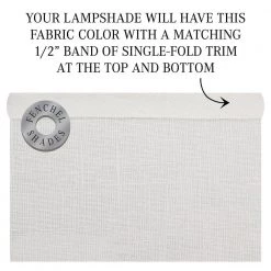 14 in. Top Diameter x 16 in. Bottom Diameter x 11 in. Slant Designer Linen Off White Empire Lamp Shade by FenchelShades.com -AMAX LIGHTING Shop off white nickel fenchelshades com lamp shades 14 16 11 w dl off 44 1000