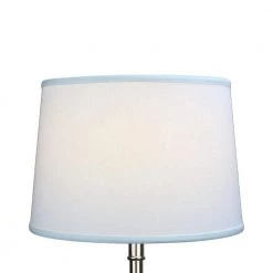 14 in. Top Diameter x 16 in. Bottom Diameter x 11 in. Slant Designer Linen Off White Empire Lamp Shade by FenchelShades.com -AMAX LIGHTING Shop off white nickel fenchelshades com lamp shades 14 16 11 w dl off 4f 1000