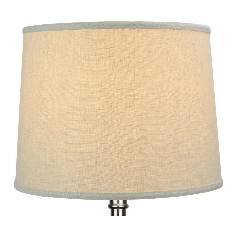 14 in. Top Diameter x 16 in. Bottom Diameter x 12 in. Slant Designer Linen Natural Empire Lamp Shade by FenchelShades.com 5 14 in. Top Diameter x 16 in. Bottom Diameter x 12 in. Slant Designer Linen Natural Empire Lamp Shade by FenchelShades.com - Image 3